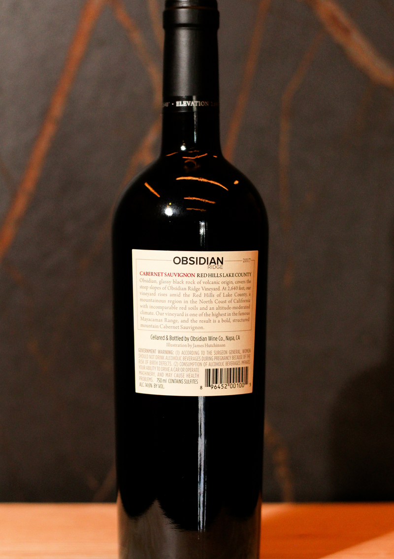 Obsidian Ridge Estate Cabernet Sauvignon 2017